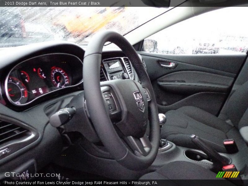 True Blue Pearl Coat / Black 2013 Dodge Dart Aero