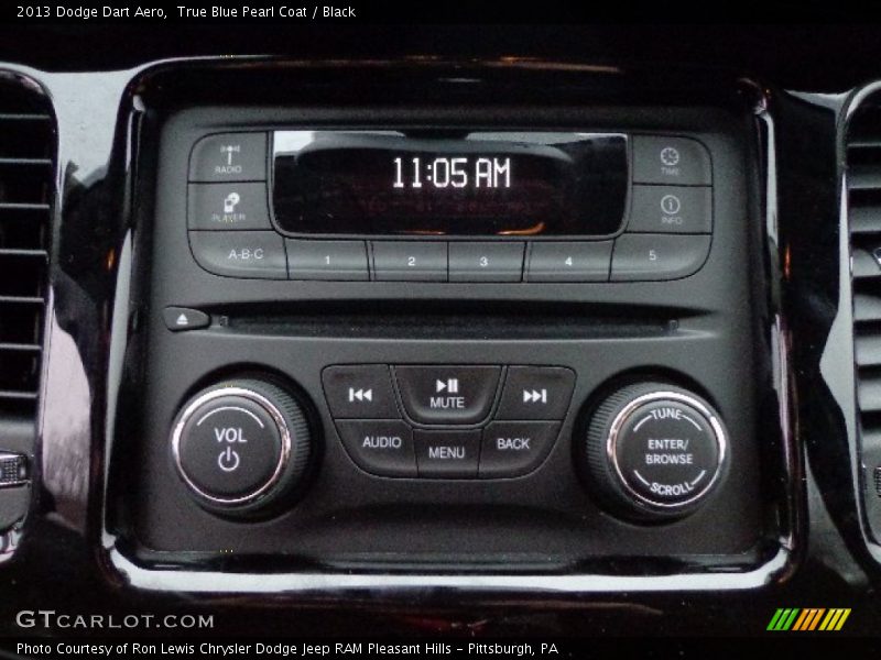 True Blue Pearl Coat / Black 2013 Dodge Dart Aero