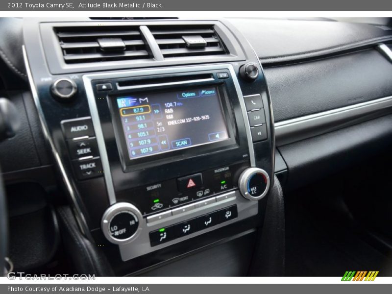 Attitude Black Metallic / Black 2012 Toyota Camry SE