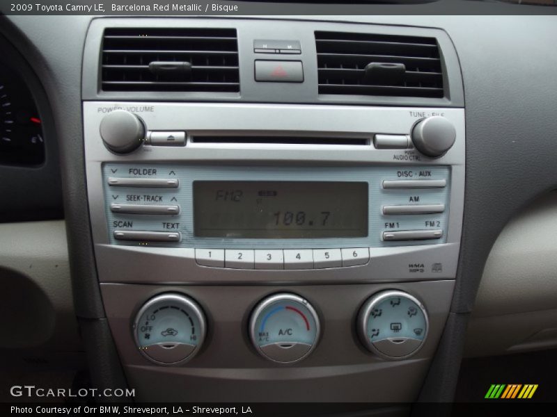 Barcelona Red Metallic / Bisque 2009 Toyota Camry LE
