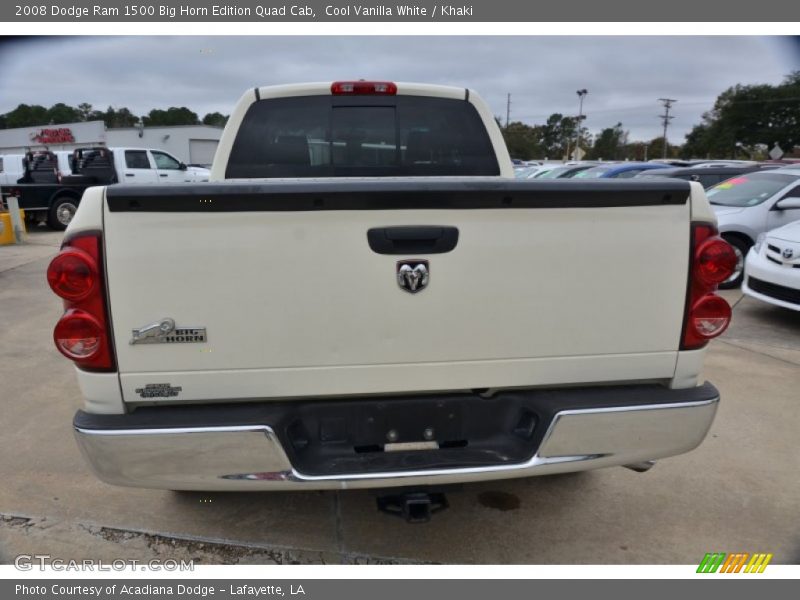 Cool Vanilla White / Khaki 2008 Dodge Ram 1500 Big Horn Edition Quad Cab