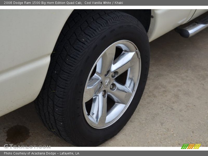 Cool Vanilla White / Khaki 2008 Dodge Ram 1500 Big Horn Edition Quad Cab
