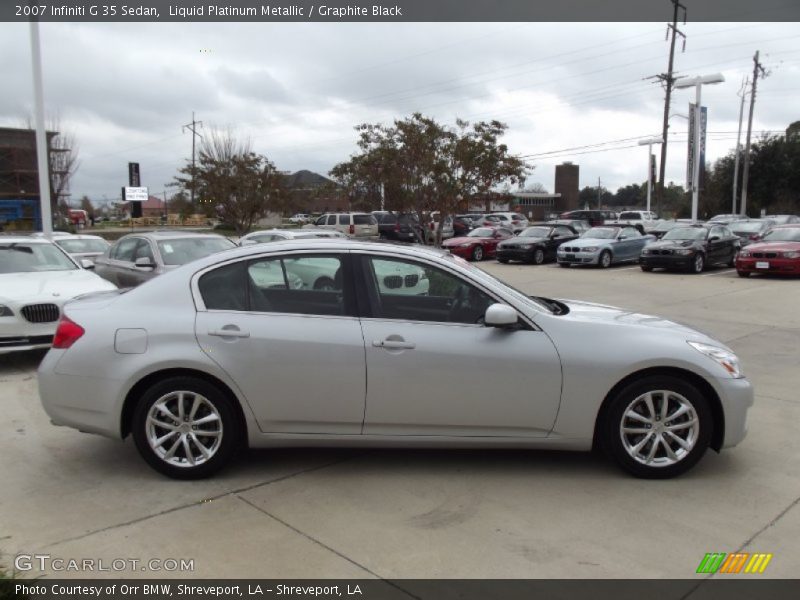 Liquid Platinum Metallic / Graphite Black 2007 Infiniti G 35 Sedan