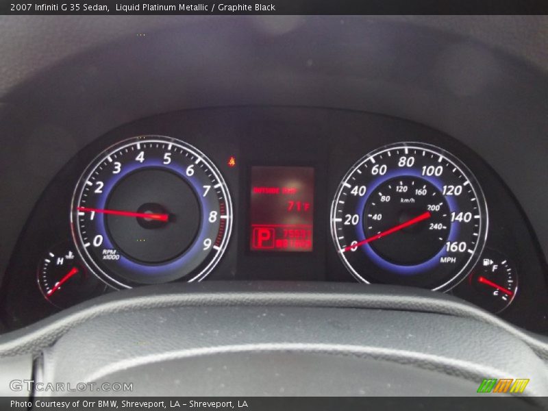 Liquid Platinum Metallic / Graphite Black 2007 Infiniti G 35 Sedan