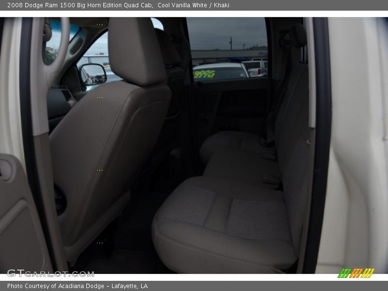 Cool Vanilla White / Khaki 2008 Dodge Ram 1500 Big Horn Edition Quad Cab
