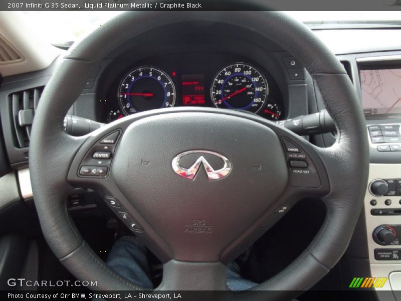 Liquid Platinum Metallic / Graphite Black 2007 Infiniti G 35 Sedan