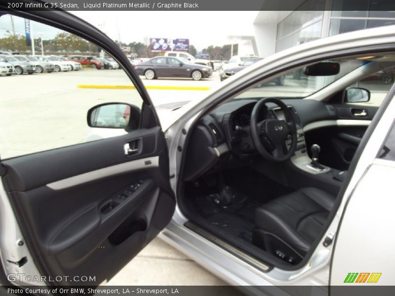 Liquid Platinum Metallic / Graphite Black 2007 Infiniti G 35 Sedan