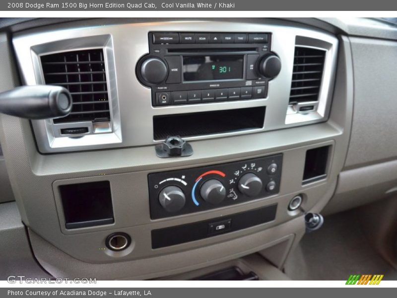 Cool Vanilla White / Khaki 2008 Dodge Ram 1500 Big Horn Edition Quad Cab