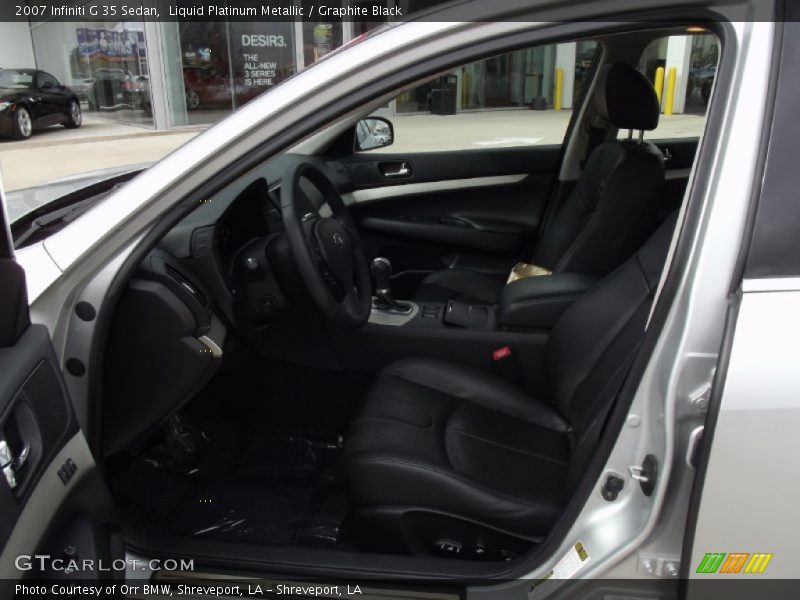 Liquid Platinum Metallic / Graphite Black 2007 Infiniti G 35 Sedan