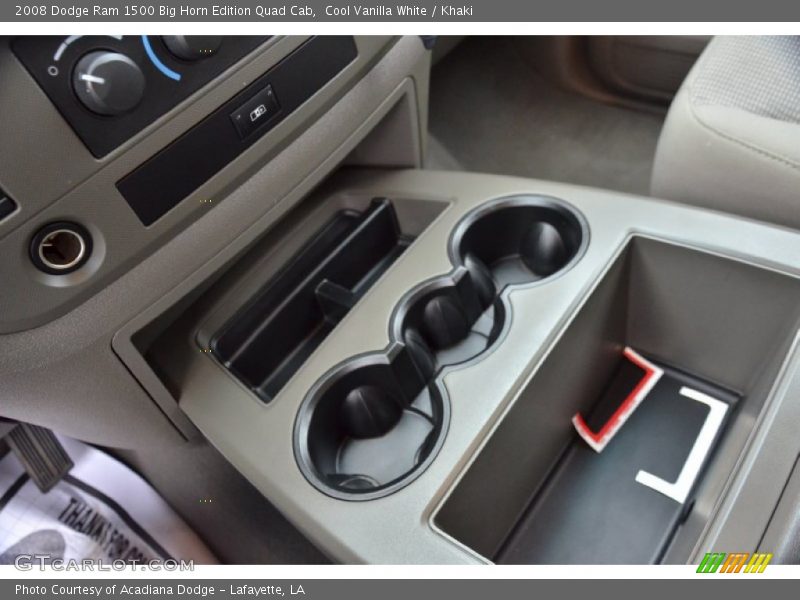 Cool Vanilla White / Khaki 2008 Dodge Ram 1500 Big Horn Edition Quad Cab