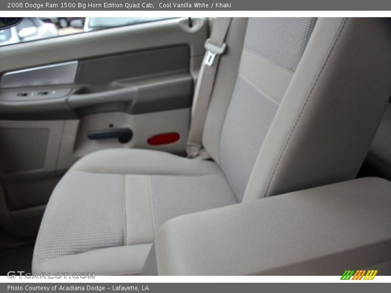Cool Vanilla White / Khaki 2008 Dodge Ram 1500 Big Horn Edition Quad Cab