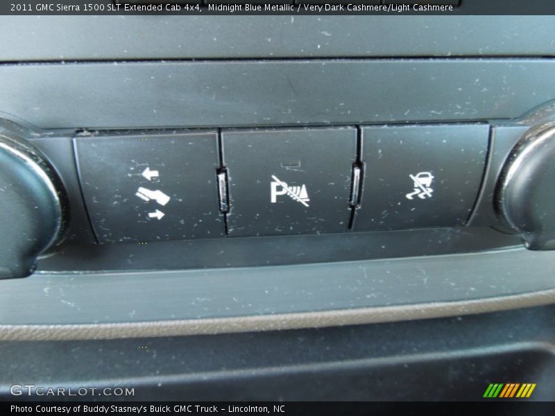 Midnight Blue Metallic / Very Dark Cashmere/Light Cashmere 2011 GMC Sierra 1500 SLT Extended Cab 4x4