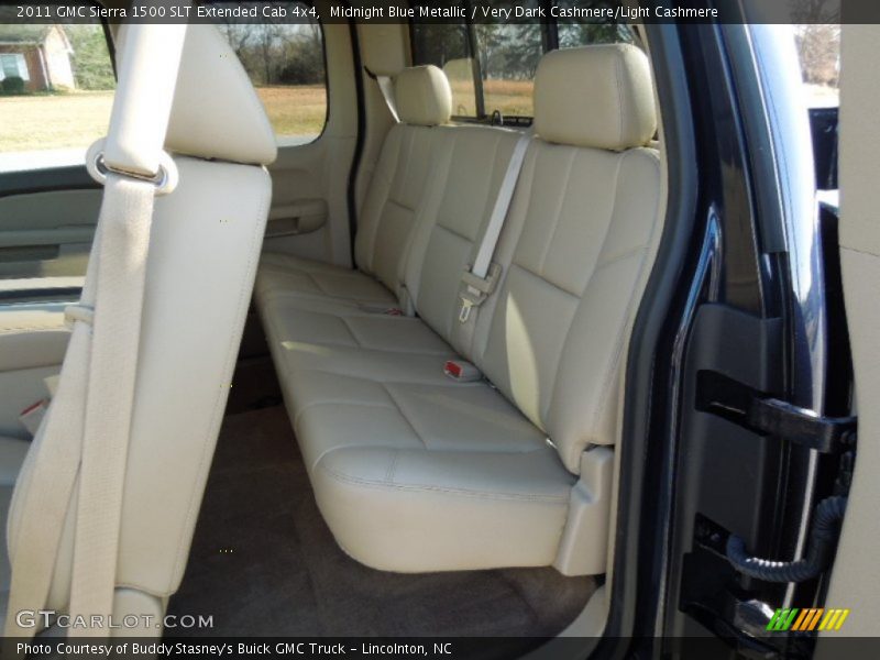 Midnight Blue Metallic / Very Dark Cashmere/Light Cashmere 2011 GMC Sierra 1500 SLT Extended Cab 4x4