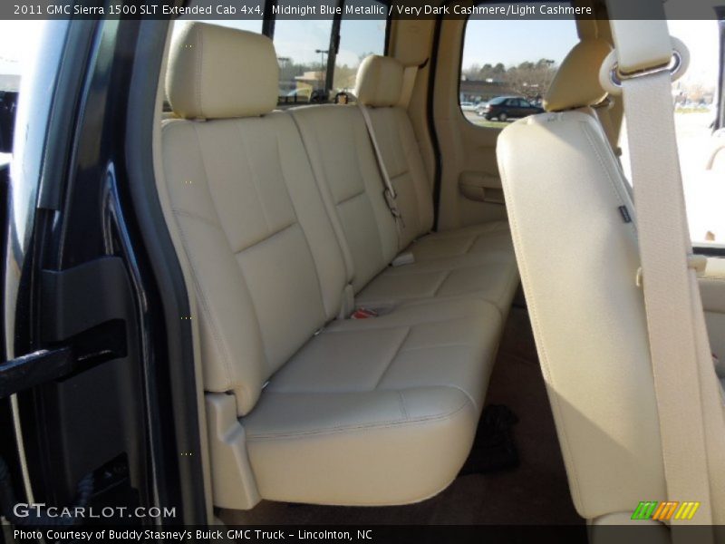 Midnight Blue Metallic / Very Dark Cashmere/Light Cashmere 2011 GMC Sierra 1500 SLT Extended Cab 4x4