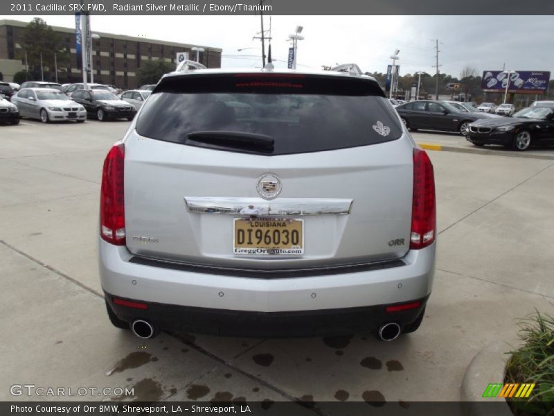 Radiant Silver Metallic / Ebony/Titanium 2011 Cadillac SRX FWD