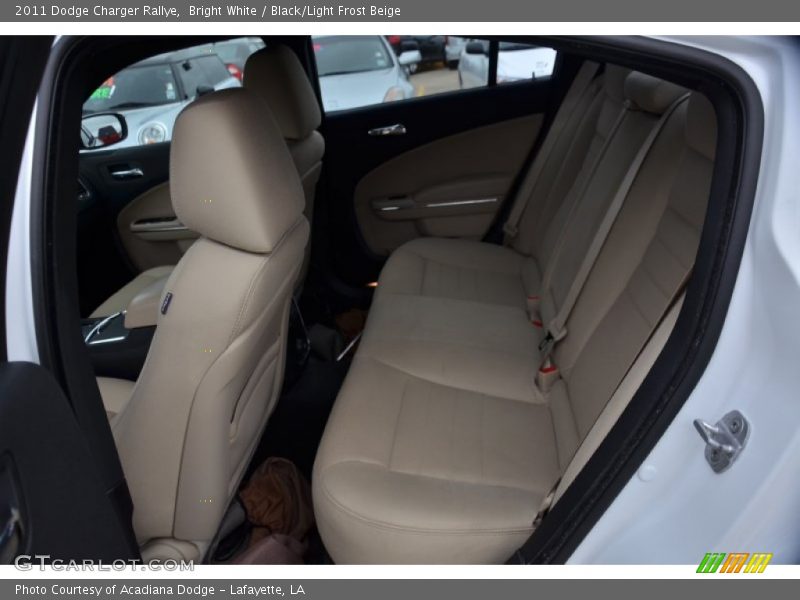 Bright White / Black/Light Frost Beige 2011 Dodge Charger Rallye