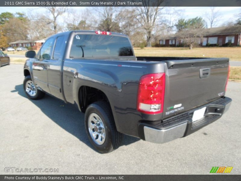 Storm Gray Metallic / Dark Titanium 2011 GMC Sierra 1500 SL Extended Cab