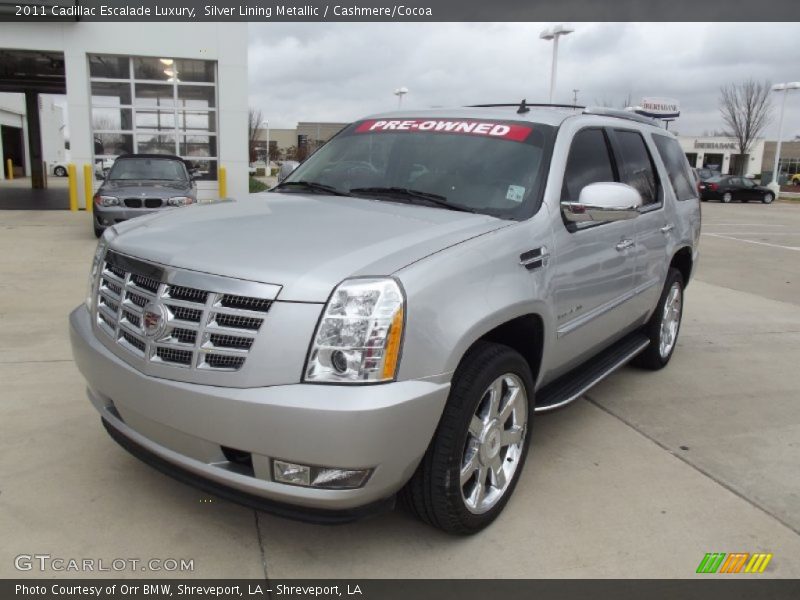 Silver Lining Metallic / Cashmere/Cocoa 2011 Cadillac Escalade Luxury