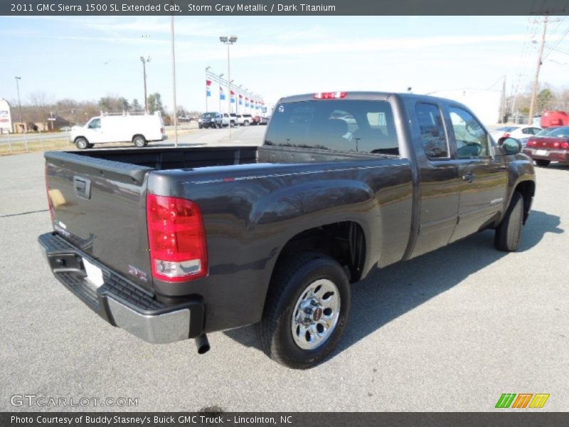 Storm Gray Metallic / Dark Titanium 2011 GMC Sierra 1500 SL Extended Cab