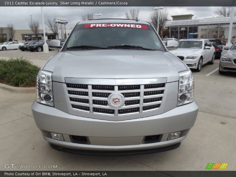 Silver Lining Metallic / Cashmere/Cocoa 2011 Cadillac Escalade Luxury