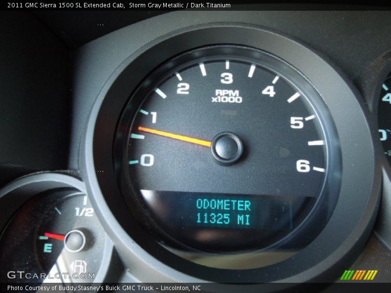 Storm Gray Metallic / Dark Titanium 2011 GMC Sierra 1500 SL Extended Cab