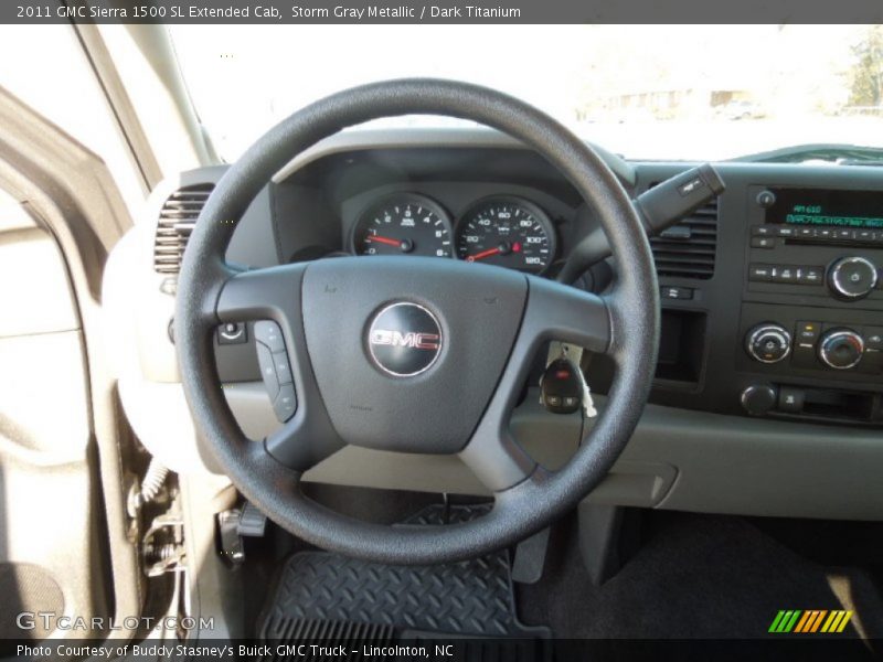 Storm Gray Metallic / Dark Titanium 2011 GMC Sierra 1500 SL Extended Cab