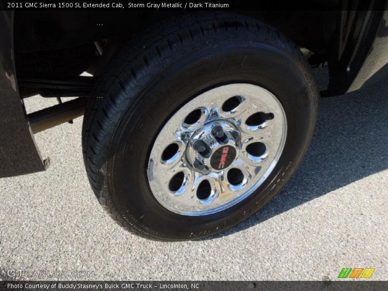 Storm Gray Metallic / Dark Titanium 2011 GMC Sierra 1500 SL Extended Cab