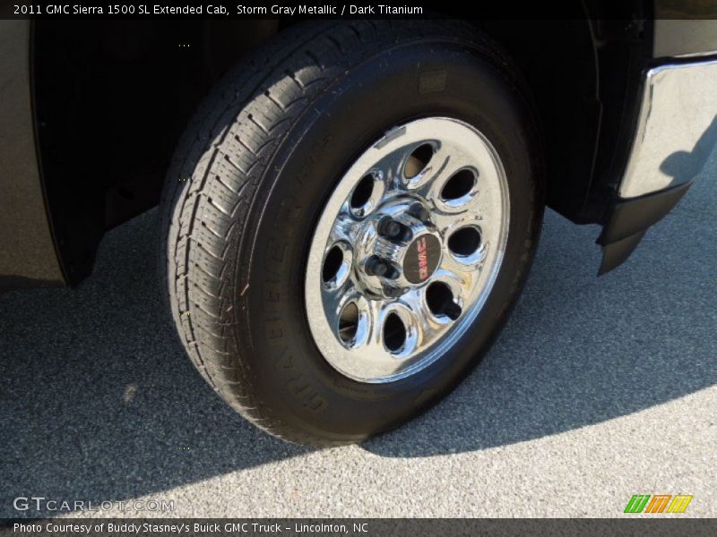 Storm Gray Metallic / Dark Titanium 2011 GMC Sierra 1500 SL Extended Cab