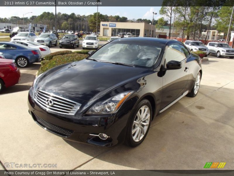 Black Obsidian / Graphite 2013 Infiniti G 37 Convertible