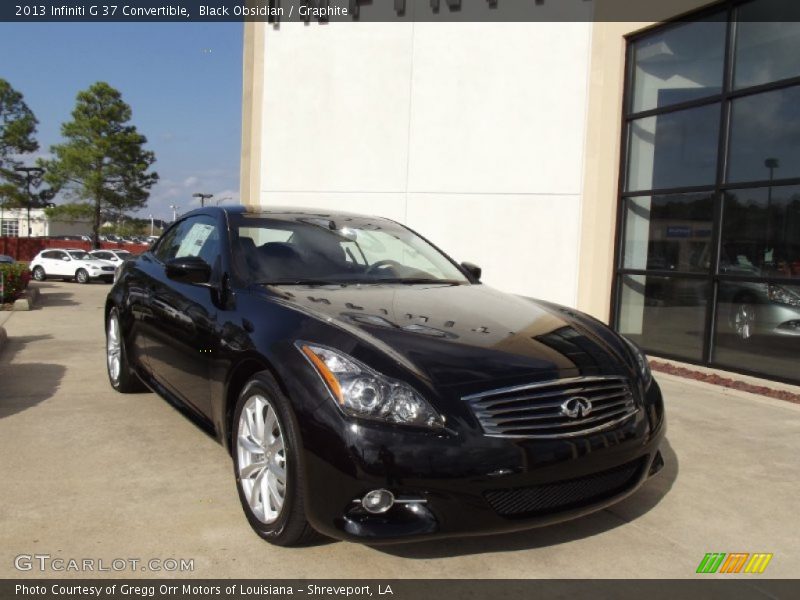 Black Obsidian / Graphite 2013 Infiniti G 37 Convertible