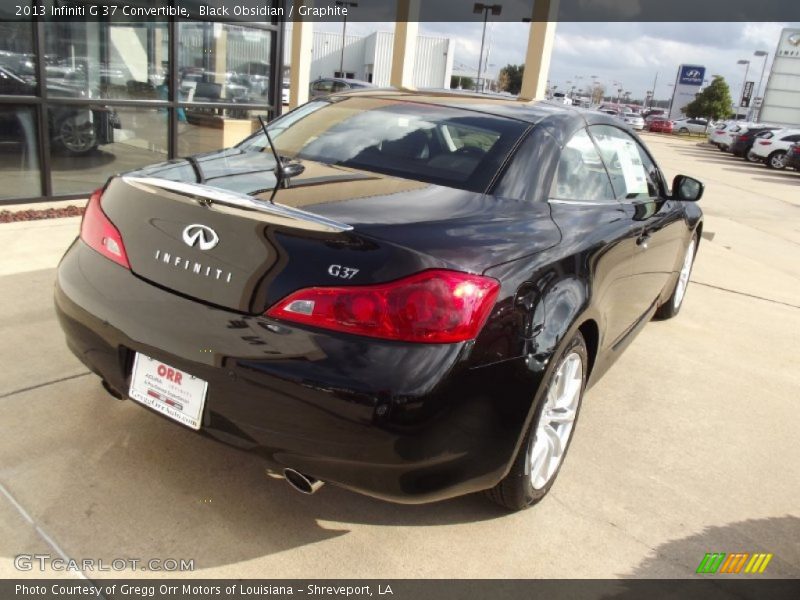 Black Obsidian / Graphite 2013 Infiniti G 37 Convertible