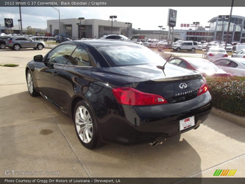 Black Obsidian / Graphite 2013 Infiniti G 37 Convertible