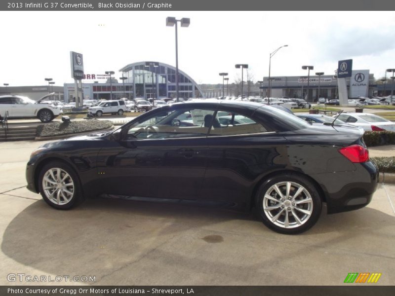 Black Obsidian / Graphite 2013 Infiniti G 37 Convertible