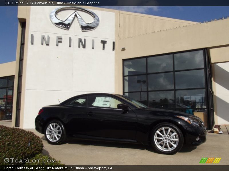 Black Obsidian / Graphite 2013 Infiniti G 37 Convertible