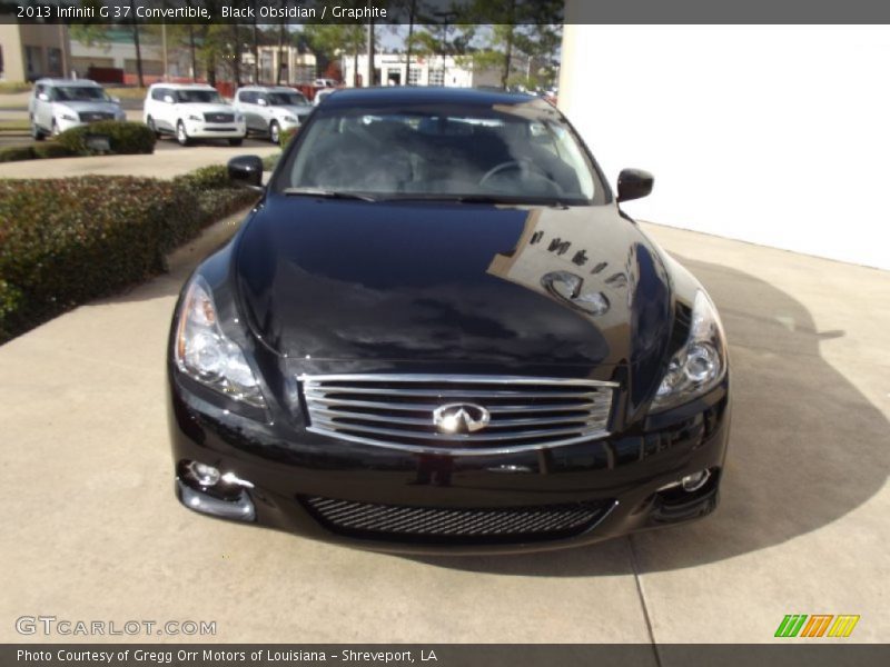 Black Obsidian / Graphite 2013 Infiniti G 37 Convertible