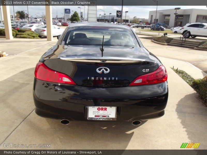 Black Obsidian / Graphite 2013 Infiniti G 37 Convertible