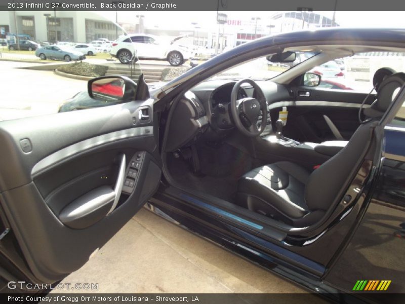 Black Obsidian / Graphite 2013 Infiniti G 37 Convertible