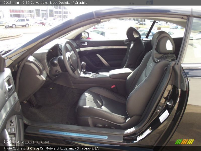Front Seat of 2013 G 37 Convertible