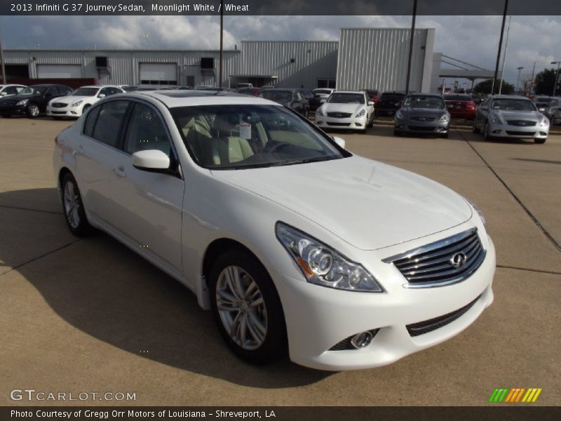 Moonlight White / Wheat 2013 Infiniti G 37 Journey Sedan