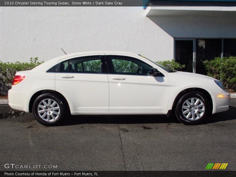 Stone White / Dark Slate Gray 2010 Chrysler Sebring Touring Sedan