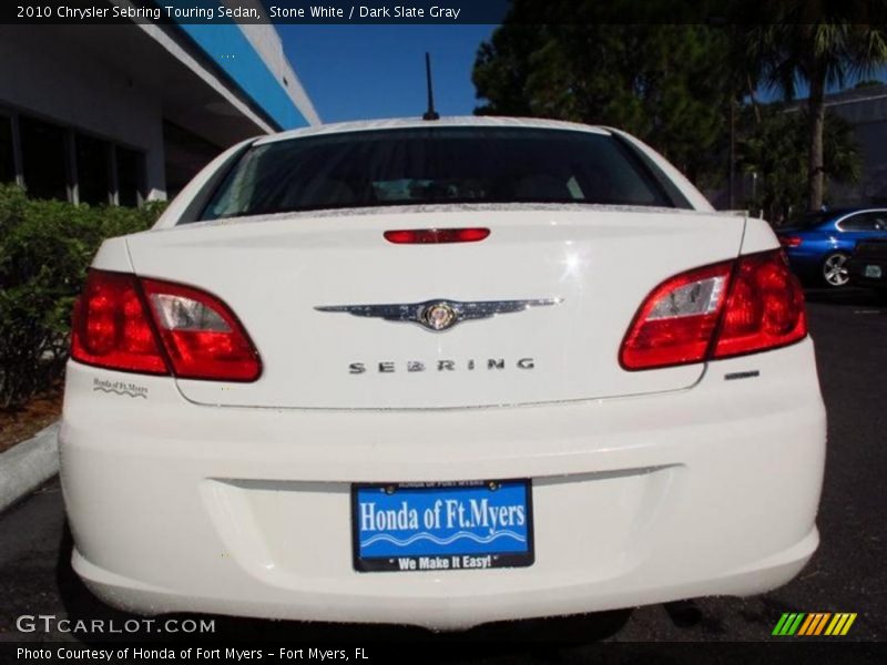 Stone White / Dark Slate Gray 2010 Chrysler Sebring Touring Sedan
