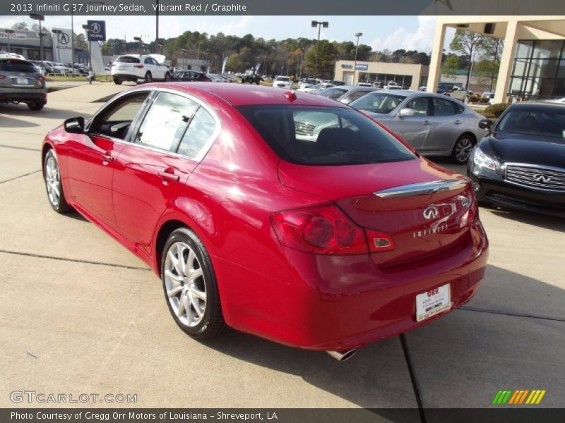 Vibrant Red / Graphite 2013 Infiniti G 37 Journey Sedan