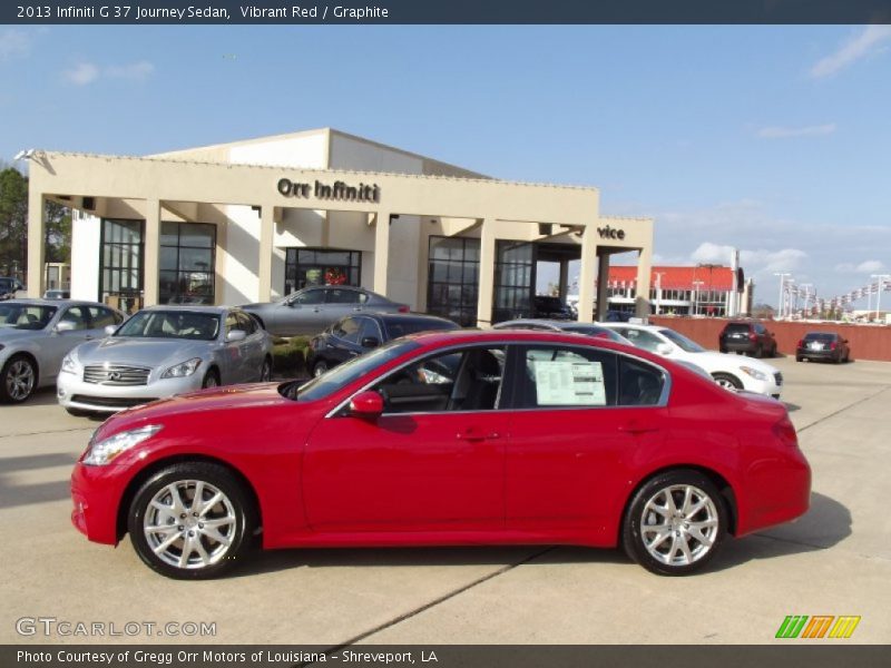 Vibrant Red / Graphite 2013 Infiniti G 37 Journey Sedan
