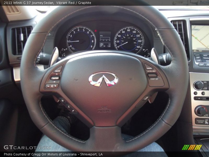 Vibrant Red / Graphite 2013 Infiniti G 37 Journey Sedan