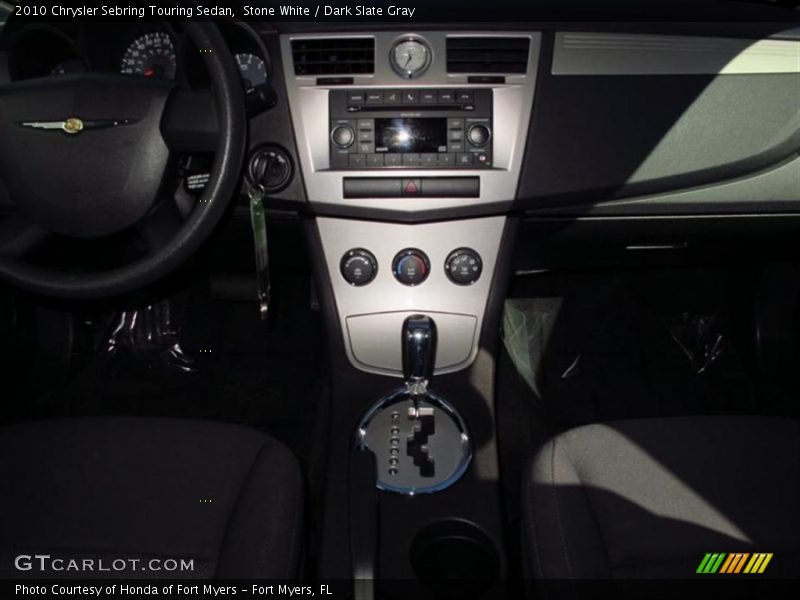 Stone White / Dark Slate Gray 2010 Chrysler Sebring Touring Sedan