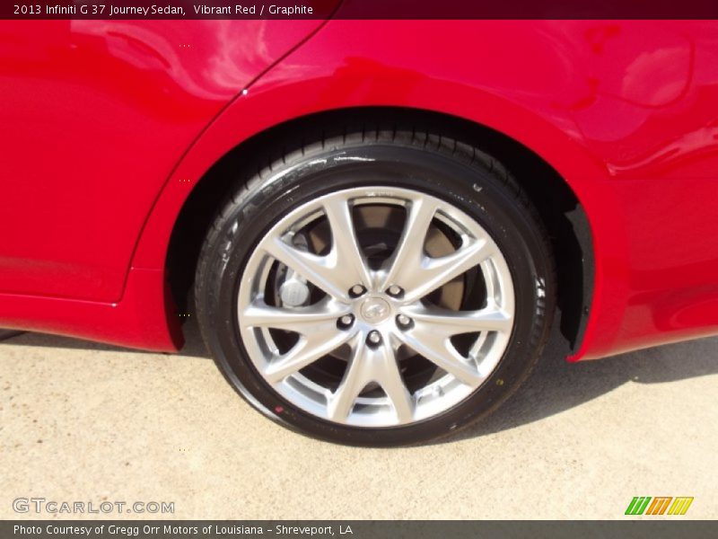 Vibrant Red / Graphite 2013 Infiniti G 37 Journey Sedan