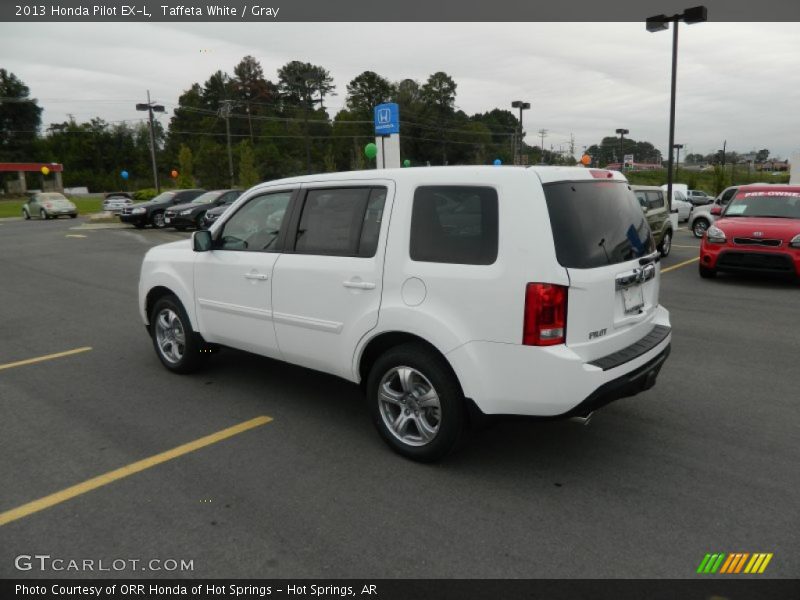 Taffeta White / Gray 2013 Honda Pilot EX-L