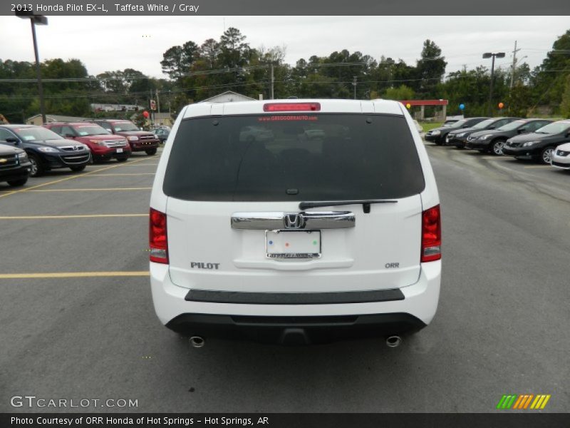 Taffeta White / Gray 2013 Honda Pilot EX-L