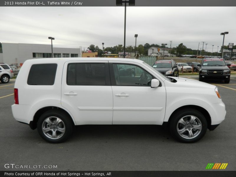 Taffeta White / Gray 2013 Honda Pilot EX-L