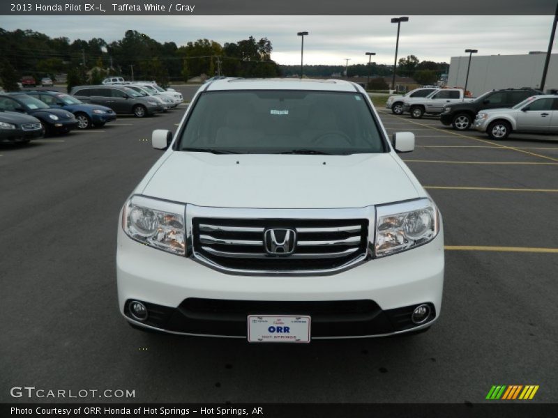 Taffeta White / Gray 2013 Honda Pilot EX-L